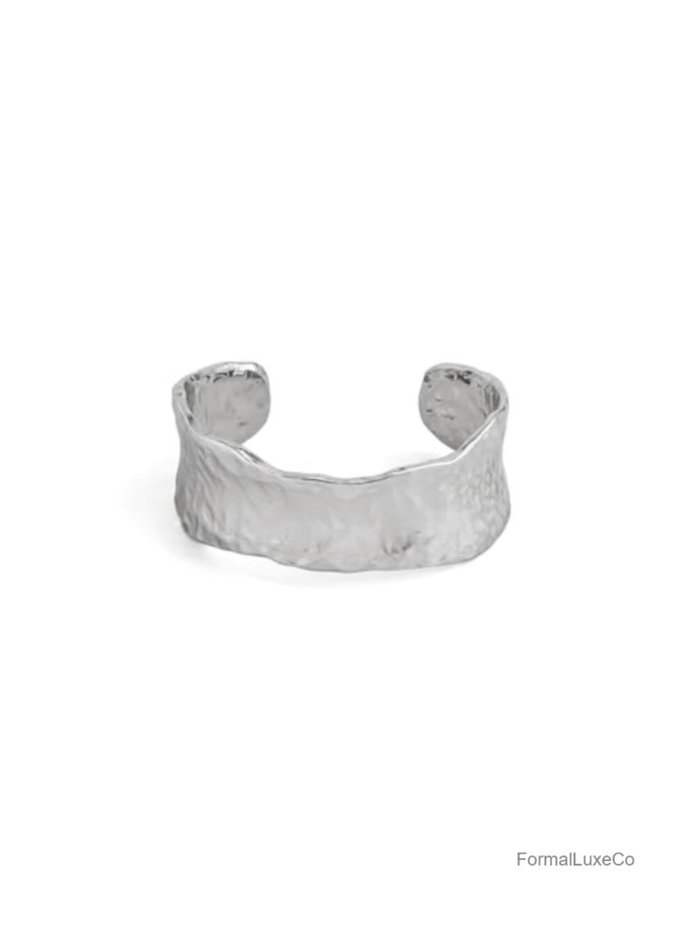 Bling Irregular Hammered Cuff Bracelet Chunky Open Bangle Gold Plated Adjustable